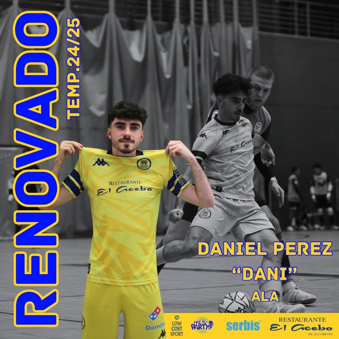 Dani Pérez renueva una temporada más por el AD Alcorcón FS