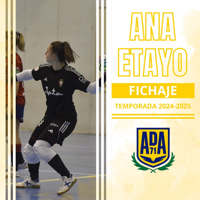 El A.D. Alcorcón F.S.F. anuncia el fichaje de Ana Etayo