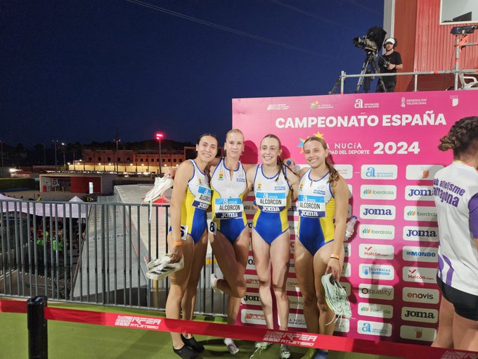 El CAT Alcorcón consigue un bronce en el 4×100 femenino en el Campeonato de España