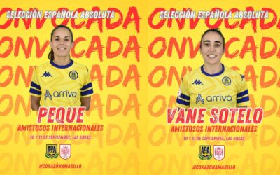 Peque y Vane Sotelo, del Arriva Alcorcón, convocadas con la selección española de fútbol sala