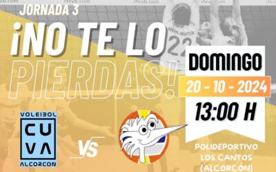 El CUV Alcorcón femenino vivirá este sábado el primer derbi madrileño y el masculino se enfrentará a CV Móstoles este domingo