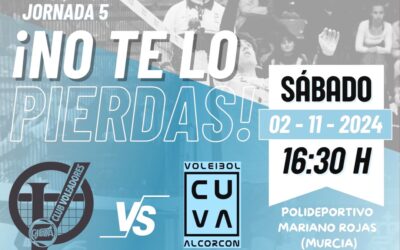 El CUV Alcorcón masculino se desplaza a Murcia este sábado y el femenino se enfrenta en Los Cantos al actual líder