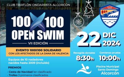 Abiertas las inscripciones para la séptima edición del 100×100 Open Swim Alcorcón 2024