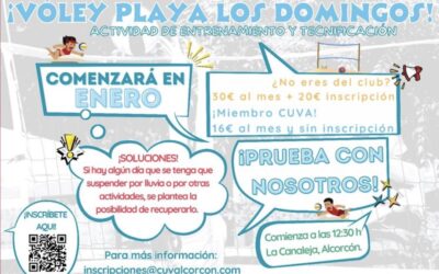 CUV Alcorcón abre las puertas al vóley playa en temporada de invierno