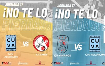 El CUV Alcorcón masculino viaja a Castellón y el femenino recibe al CV Sanse