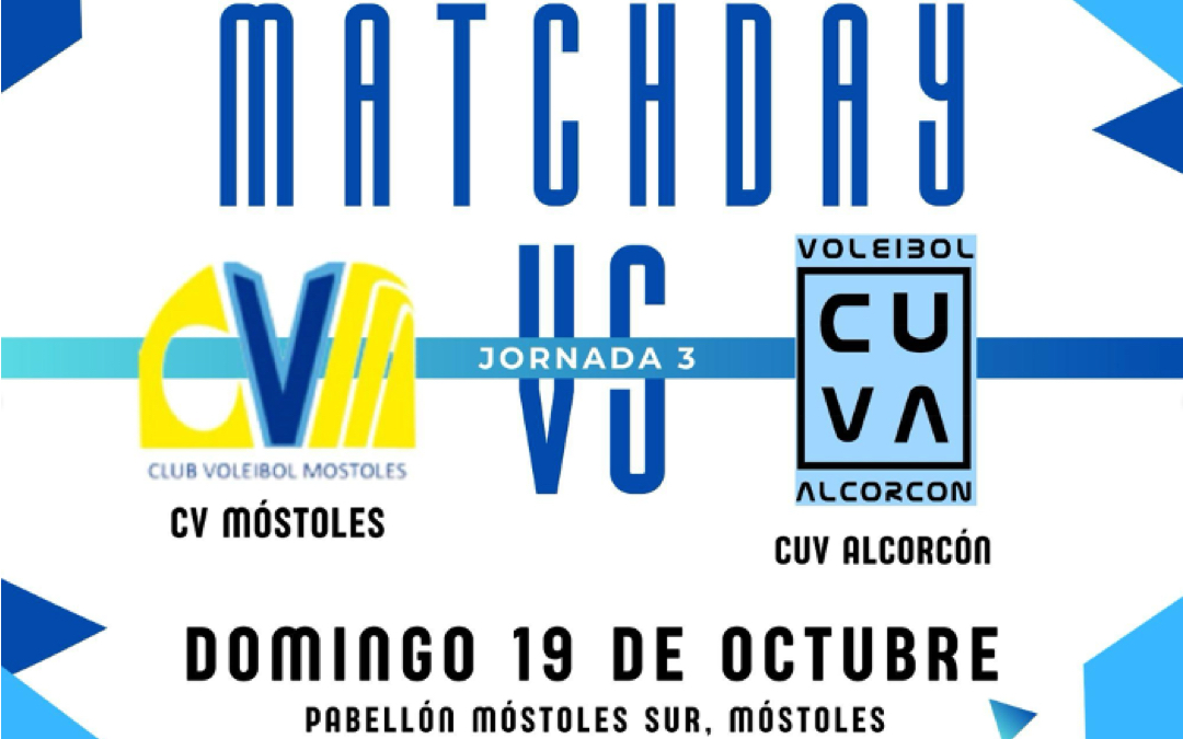 El CUV Alcorcón masculino se desplaza a Móstoles en su tercera jornada